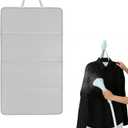 Over the Door Ironing Board, Steam Board for Clothes, Foldable Steam Board with Heat-Resistant Pad for Vertical Steaming in Small Spaces