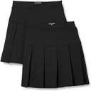 Amazon Essentials Girls' Uniform Pleated Skort Skirt, Pack of 2, Medium