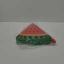 Aoriher Small Watermelon Piata with Blindfold Bat Fruit Piata Summer Decorations for Birthday Party Summer Theme Party Game Supplies, 12.6 x 13 x 3