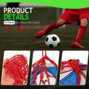 Libima 24-Piece Solo Soccer Kick Trainer - Bungee Juggling Net for Kids, Fits Ball Size 3, 4, 5