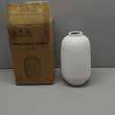 White Ceramic Flower Vase Home Decor - Large Tall Farmhouse Table Vases Rustic Living Room Kitchen Bedroom Decorations for House Book Shelf Office Coffee DeskHand-Made Textured Surface (10.8 H)