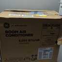 GE Window Air Conditioner Unit, 5,000 BTU for Small Rooms up to 150 sq ft. with Manual Adjustable Fan and Cooling Settings, Perfect for Small Bedroom or Living Room, Easy Install Kit Included, White
