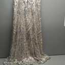 Women's Short Sleeves Sequins A-Line Formal Evening Dress, Size 16