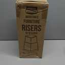 Utopia Bedding - Adjustable Bed Risers 3, 5, 8 Inch  Heavy Duty Furniture Riser Set of 4 for Beds, Couch & Desk  Under Bed Storage & Dorm Room Essential  Supports Up to 1,300 lbs  Black