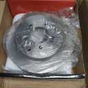 A-Premium 11.88 In (302mm) Rear Solid Brake Rotors and Ceramic Pads Kit | Compatible with Hyundai and Kia Models - Sportage 2017-2020, Tucson 2016-2021, 6-Pack