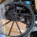 Medline Lightweight Wheelchair for Adults With Swing-Back, Desk-Length Arms, Elevating Leg Rests; 20" x 16"D Seat
