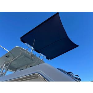 7 x 6 Black SS200 Dual Rod Holder Stern Boat Center Console Sun Shade