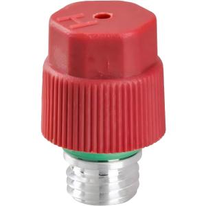 High Pressure AC Valve, Air Conditioning Service Port, Anti-Rust Air Conditioning Service Valve, Compatible with VW Polo Bora Jetta (Red)