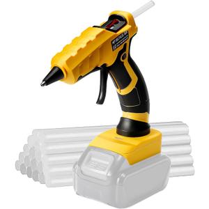 Cordless Hot Glue Gun for Dewalt, Suitable for Dewalt 18V/20V Max Lithium-ion Battery, 30s Quick Preheat Hot Melt Glue Gun with 30 Pcs Glue Sticks(7 * 150mm) for Arts/Crafts/Diy/Repairs(Tool Only)