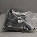 Ergonomic Large Snow Shovel for Driveway: 48-Inch Dual-Lock Knob Anti-Wobble Handle, 16" Plastic Blade w/Metal Edge, Ultra-Light 1.9 lb, Portable Aluminum Shaft, Car, Camping & Emergency, Black