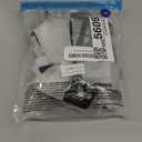 Olsa Dog Raincoat, Dog Hooded Slicker Poncho, 4 Legs Rain Jacket with Reflective Stripe, Water Proof Rain Snow Clothes with Hood for Small Medium Dogs, Size M (White)