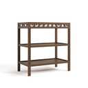 Storkcraft Morningside Changing Table (Hazelnut)  GREENGUARD Gold Certified Baby Changing Table, Includes Waterproof Diaper Changing Pad, Easy 30-Minute Assembly, 2 Open Shelves for Storage