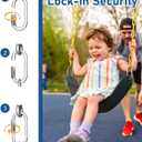 little dove Heavy Duty Swing Seat, Kids Swing with 66" Rust-Resistant Chains, Swing Set Accessories Replacement with Quick Links, Swing for Swingset Outdoor Playground, Green