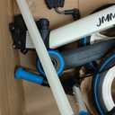 JMMD 6 in 1 Toddler Bike with Push Handle for Kids 18-60 Months, 12" Foldable Balance Bike with Training Wheels, Pedals, Brakes, Kickstand, Push Tricycle Toddler Gift & Toys for Boy & Girl