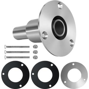 24mm/0.94 Inch Straight Thru Hull Exhaust Skin, Stainless Steel 316 Thru Hull Exhaust Skin Fitting, Diesel Heater Exhaust Pipe Thru Wall for Boat Car Truck Diesel Parking Heaters