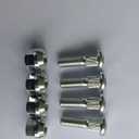 Front Rear Wheel Studs 90103-HA2-003 & Lug Nut Replacement for Honda ATC200 TRX250 TRX300 TRX350 TRX400 TRX450 250X Recon Rancher and TRX500 TRX700 Foreman Quads ATV