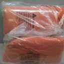 Basic Beyond Outdoor Chair Cushions Set of 4, Outdoor Cushions for Patio Furniture, Water Resistant Patio Chair Cushions with 2 Ties, 17x16x2, Orange