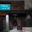 kolpop Solar Lights Outdoor 2 Pack, 140LED/3 Modes Motion Sensor Wall Lights Solar Powered, Wireless IP65 Waterproof Solar Lights Outside Bright for Deck Steps Fence Patio Front Door Pathway, White