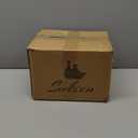 Plant Pots, Flower Pots, Planters for Indoor Plants (6.5 + 5.5inch), Flower Pots for Indoor Plant with Drainage Hole and Saucer, Ceramic Pots for Plants with Hole Mesh Pad, Reactive Glaze Green