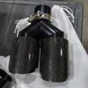 Carbon Fiber Dual Exhaust Tip 2.5 Inch Inlet 4 Inch Outlet Dual Carbon Fiber Exhaust Tip, 2 Pack
