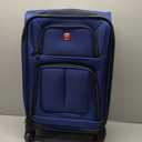 SWISSGEAR Sion Softside Expandable Spinner Luggage Durable Lightweight Travel Suitcase, Blue, Carry-On 21-Inch