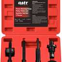 Orion Motor Tech Power Steering Pump Pulley Puller Installer Tool Set, Pump Pulley Remover Installer Tools Compatible with Ford, GM, and Chrysler (Red)