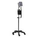 Medline Mobile Aneroid Blood Pressure Monitor, Stand Included, Precise, Portable, and User-Friendly BP Cuff with Clear Gauge, Adult Size