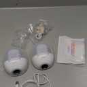 Nuliie Hands-Free Breast Pump, Wearable Breastfeeding Pump 4 Modes 9 Levels with 18/21/24MM Flange, Electric Breast Pump Portable, Replaced Pumping Accessories Included (Ghostwhite, 2 Packs)