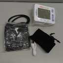 Blood Pressure Monitor for Home Use with Large Upper Arm Cuff - Automatic Talking Pulse and BP Machine with 240 Memory Recalls for 3 Users - Carrying Bag and Batteries Included, Backlit Digital LCD