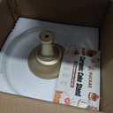 Ruckae White Ceramic Cake Stand 12 Inch Metal Wedding Cake Plate Round Dessert Stand Cake Plate Cupcake Stand for Party Table Display