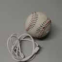 Glow Baseball Bluetooth SpeakerPortable Sports Gift for Fans, Waterproof Outdoor Speaker with Party Lights. (Red)