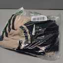 CiCiBird Women Fall V Neck Sweater Color Block Polo Long Sleeve Shirt Casual Loose Striped Pullover Sweaters (Small, A Apricot Black)