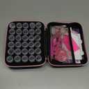 LYMUSUMI 30 Slots Diamond Art Storage Containers for Adults Portable Bead Storage Boxes for Diamond Painting Accessories and ToolsPink