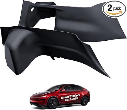 cybtkcar for Tesla Rear Trunk Side Protective Cover Model Y Refreshed Juniper Accessories 2025 2026 Trunk Left & Right Panel Protection TPE Stick Cargo Side Protect Mat Full Wrap Guards Cover Black
