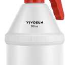 VIVOSUN 50oz Pump Sprayer, Handheld Garden Water Sprayer Bottle with Adjustable Brass Nozzle, for Spraying Plants, Flowers, Weeds and Cleaning, Red