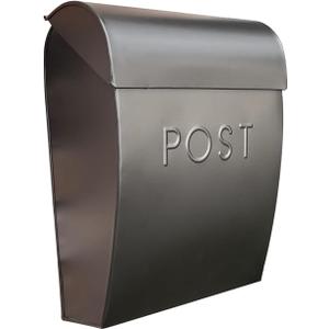 NACH Large Wall Mount Mailbox, 15.07 x 12.44 x 5.39 inches, Black Mailboxes for Outside Wall Mount, Waterproof - The Sylvia Mailbox