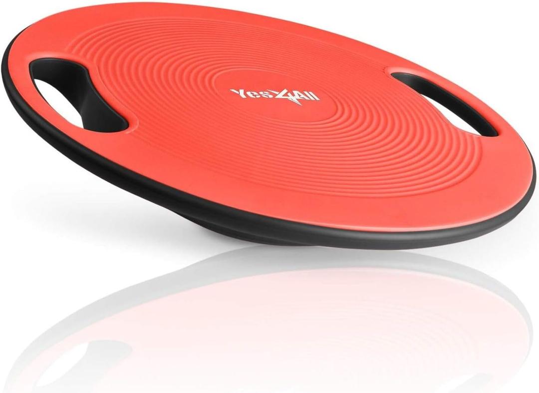Yes4All Upgraded Wobble Balance Board, 16.34" TPE Non-slip, Stability Board for Home Gym, Standing Desk & Physical Therapy