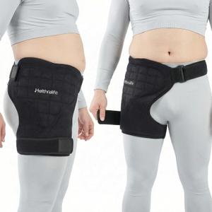 3D Hip Ice Pack Wrap After Surgery with 2-Layer Cooling Gel, Ice Pack for Hip Replacement Surgery with Evenly 45-Min Cold Therapy for Sciatica, Fracture, Cold Compress Hip Brace Physical Recovery, Universal