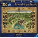 Ravensburger Harry Potter Hogwarts Map 1500 Piece Jigsaw Puzzle for Adults - 12000720 - Handcrafted Tooling, Made in Germany, Every Piece Fits Together Perfectly