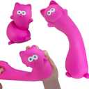 ORB Easy Sqweezy Pets Giant Stretchy Cat - Stretches Up to 5 Feet Long - Huge Jumbo Sized Purple Squishy Toy Kitten, Stretch and Squeeze for Stress Relief - Fun Sensory Fidget Toy for Kids and Adults