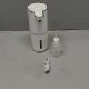 Automatic Foaming Soap Dispenser, 4-Level Adjustable Foam, Wall Mount, USB Rechargeable, 12.8oz/380ml, Touchless Hand & Dish Soap Dispenser for Bathroom, Kitchen, Hotel, Restaurant (White)