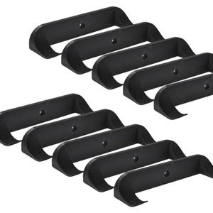 Collectible Car Display Wall Mount | Low Profile Design Compatible with Lego Car Models | Display Cars by Wheels on Wall | Made in USA (Black 10-Pack)