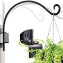 Qiang Ni Plant Hanger Outdoor: 16 Inch Bird Feeder Bracket for Garden Patio Decor - Swivel Adjustable Wall Mount Plant Hook for Hanging Flower Baskets