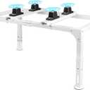 Mini Split Ground Stand, Adjustable Anti-Vibration Mini Split Stand w/ 400LBS Load Capacity, Heavy Duty AC Stand for 9,000-12,000 BTU Ductless Mini Split Air Conditioner Heat Pump