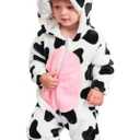 OLLULL Baby Animal Costumes Unisex Toddler Outfit Halloween Dress Up Romper, Size 90