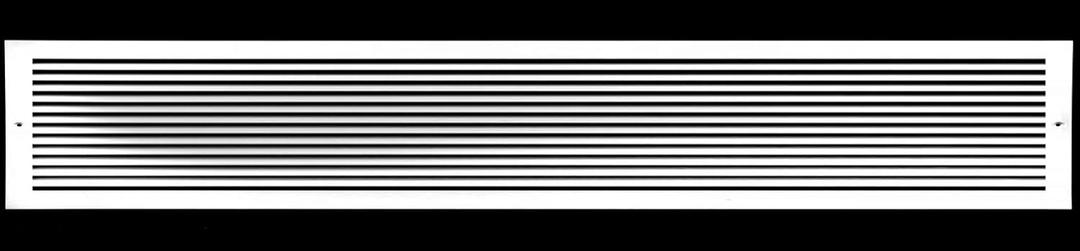 HVAC Premium 30" X 8" Aluminum Return Grille - Easy Air Flow - Linear Bar Grilles [Outer Dimensions: 31.875 X 9.875]