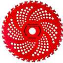 2-Pack 9" 36 Teeth Carbide Tipped Brush Cutter Blades - Heavy Duty Steel for Lawn Mower, Trimmer & Garden Tools