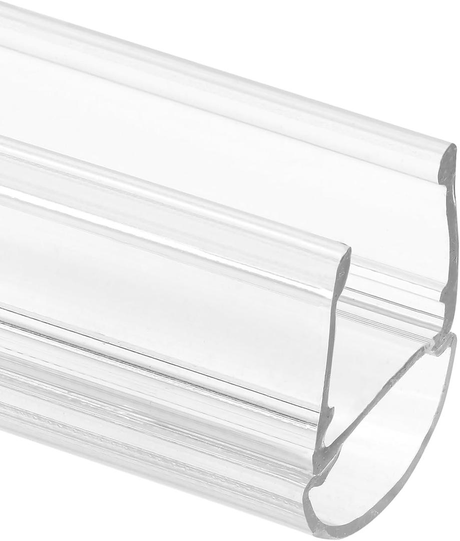 Prime-Line M 6323 3/8 in. Glass Shower Door Bulb Vertical Side Seal, Clear, 78 in., Fits Frameless Door (Single Pack)