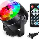 Luditek Sound Activated Party Lights with Remote DJ Lighting, Disco Ball Strobe Stage Light for Home Room Dance Parties Birthday Karaoke Stocking Stuffers New Years Eve Halloween Christmas Decorations