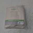 No Hooks Polyester Textured Shower Curtain with Snap-in Fabric Liner Set, Hotel Luxury Decor Shower Curtains for Bathroom with See Through Top Window, Waterproof & Washable, 71Wx74H, Cream